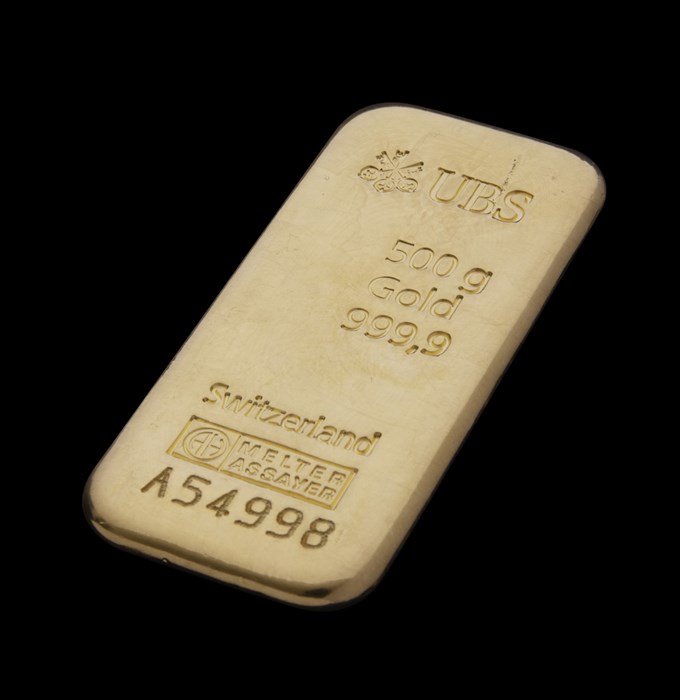 UBS gold 500g - liggande